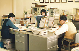 株式会社西日本ビル代行設立当時の事務所風景